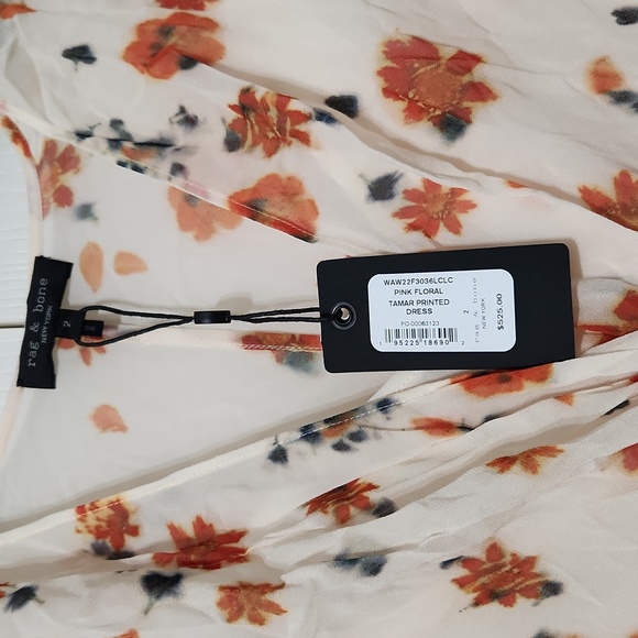 NWT Rag & Bone Tamar Printed Dress. Size 2 - Picture 14 of 14